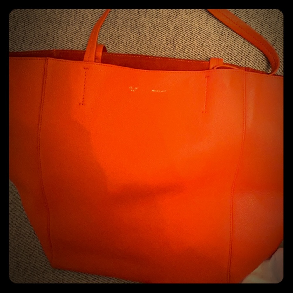 Celine Leather Tote Bag